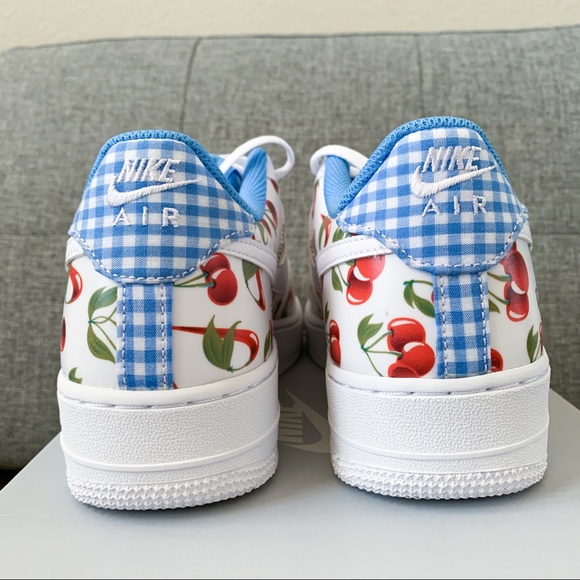 🍒 Nike women Air Force 1 cherry white shoes - Picture 3 of 4